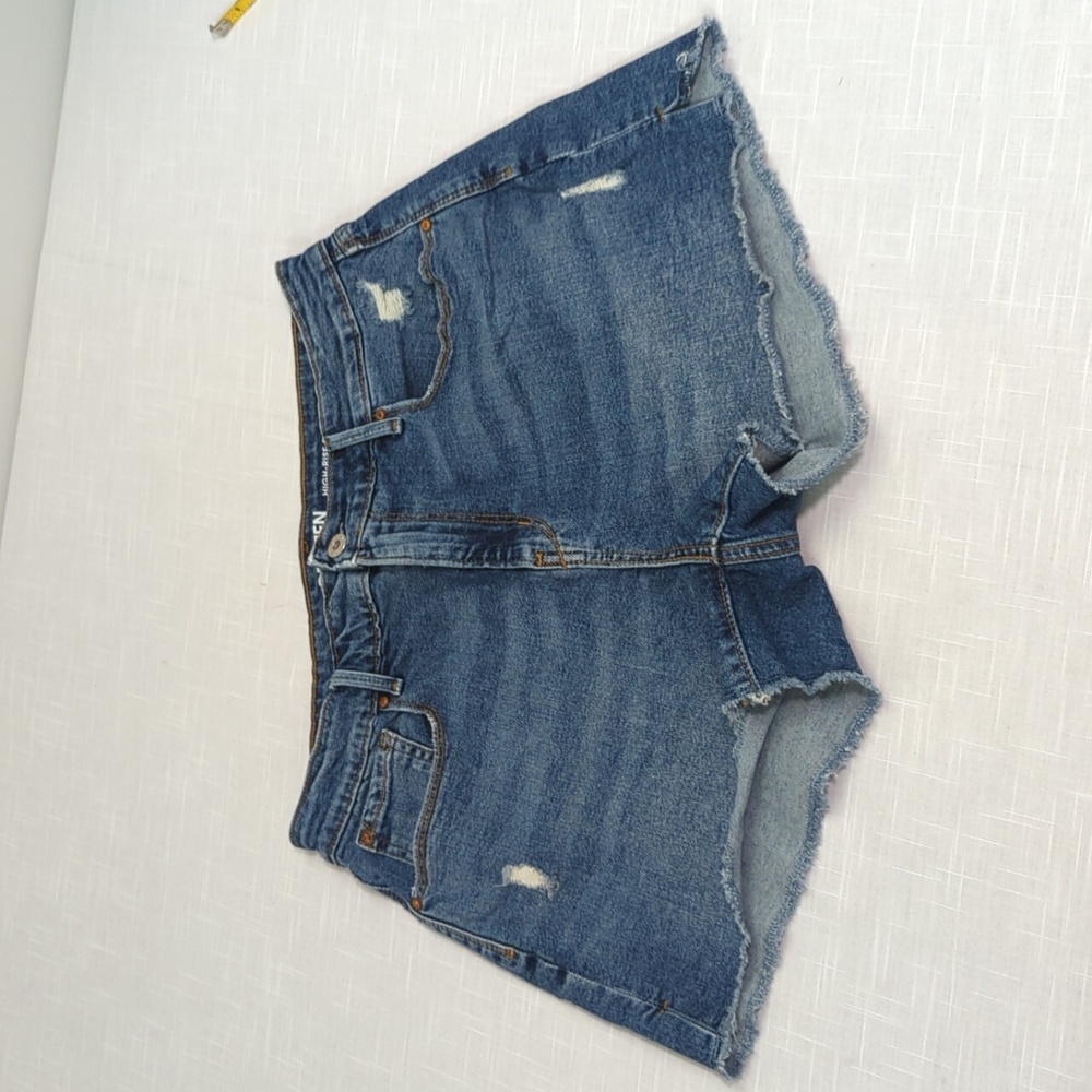Denizen Levi's high-rise shorts, jean denim cut offs, women's size 10 / 30 - Picture 2 of 15